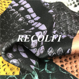 Snake Designs Eco Friendly Recycled Spandex Fabric For Yoga Wear Fabric